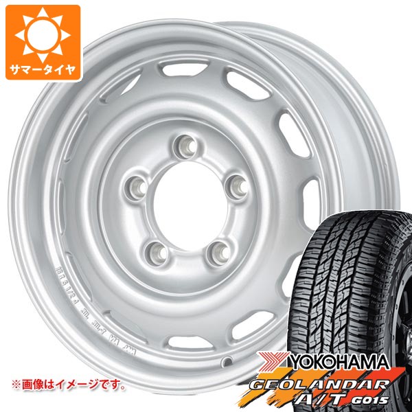 【タイヤ交換対象】5本セット スズキ ジムニー JB64W用 サマータイヤ ヨコハマ ジオランダー A/T G015 LT225/75R16 115/112R アウトラインホワイトレター アピオ ワイルドボア ベンチュラ 5.5-16 タイヤホイール5本セット 126,500円