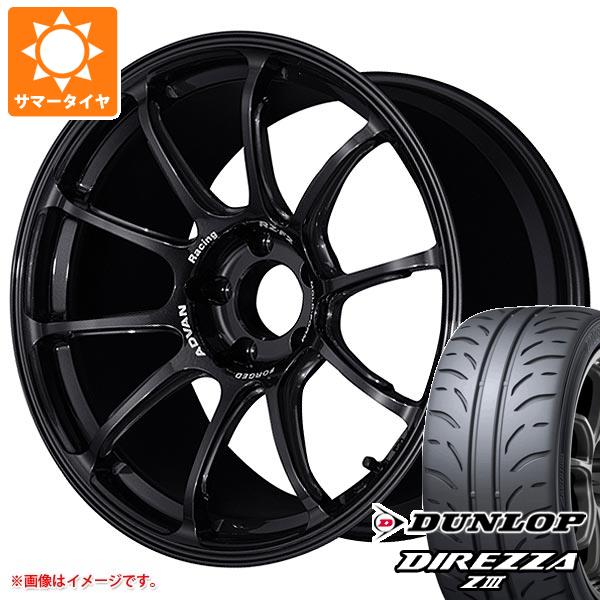 【タイヤ交換対象】サマータイヤ 235/40R18 91W ダンロップ ディレッツァ Z3 アドバンレーシング RZ-F2 7.5-18 タイヤホイール4本セット