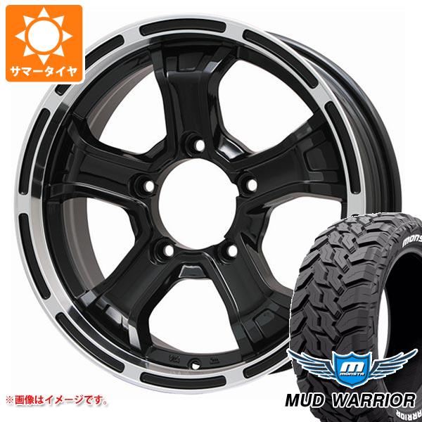 【タイヤ交換対象】5本セット ジムニー JB64W用 サマータイヤ モンスタ マッドウォーリアー LT215/70R16 107/105Q ホワイトレター B マッド K 5.5-16 タイヤホイール5本セット