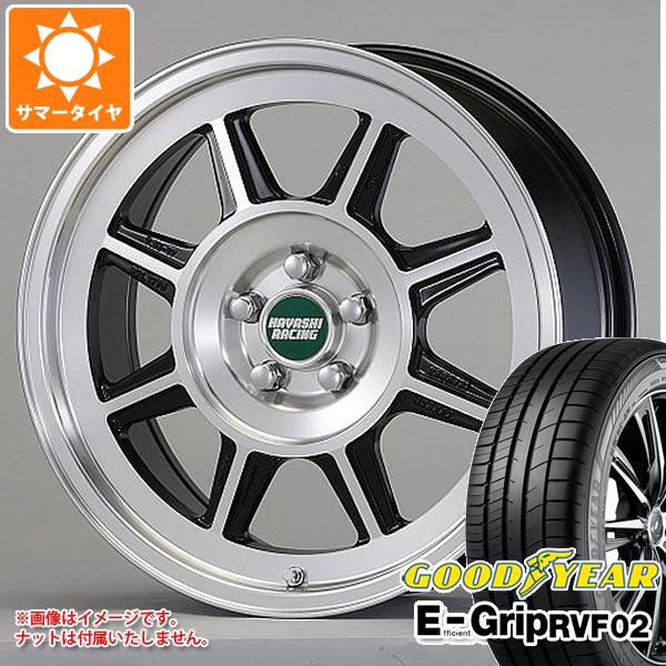 【タイヤ交換対象】サマータイヤ 205/50R17 93V XL グッドイヤー エフィシエントグリップ RVF02 ハヤシレーシング ハヤシストリート STL 7.5-17 タイヤホイール4本セット