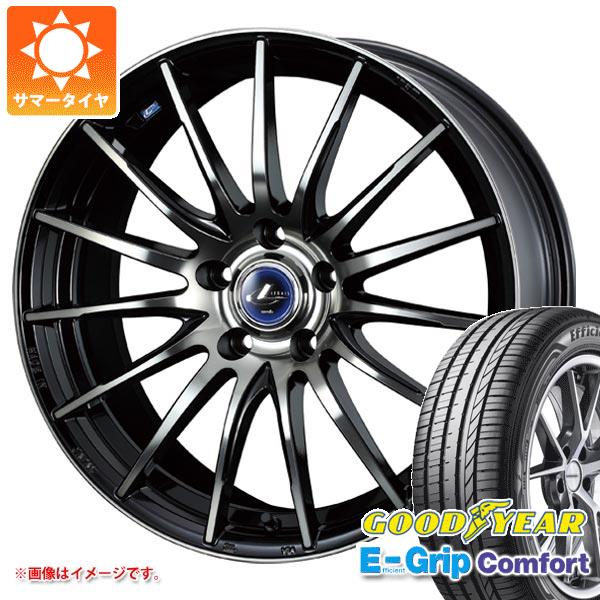 【タイヤ交換対象】サマータイヤ 225/55R17 97W グッドイヤー エフィシエントグリップコンフォート レオニス ナヴィア 05 7.0-17 タイヤホイール4本セット