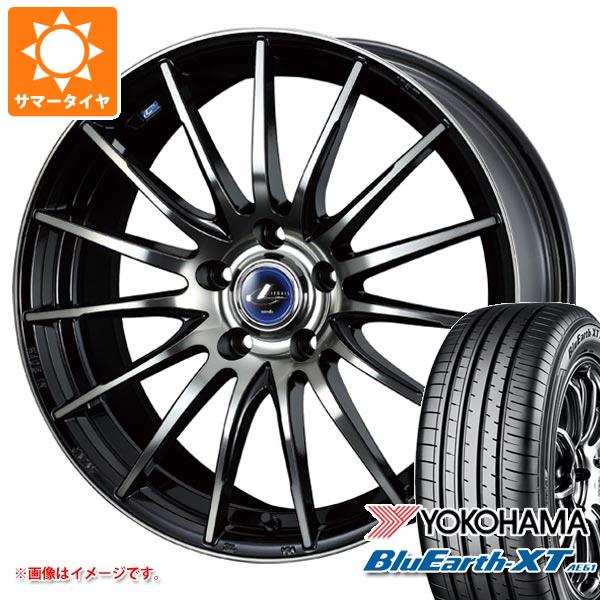 【タイヤ交換対象】サマータイヤ 215/50R18 92V ヨコハマ ブルーアースXT AE61 レオニス ナヴィア 05 7.0-18 タイヤホイール4本セット