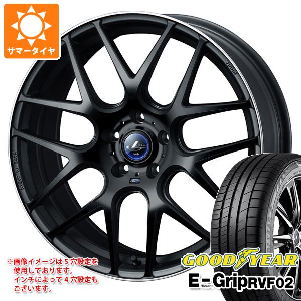 【タイヤ交換対象】サマータイヤ 215/45R17 91W XL グッドイヤー エフィシエントグリップ RVF02 レオニス ナヴィア 06 7.0-17 タイヤホイール4本セット