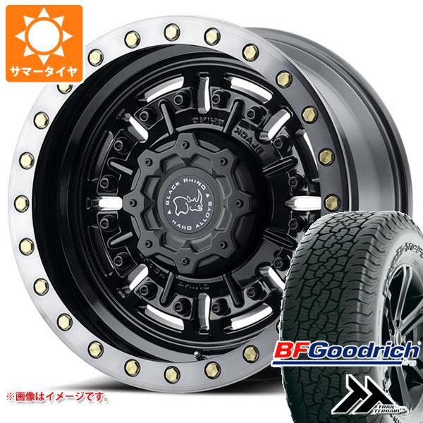 【タイヤ交換対象】ハイラックス 120系用 サマータイヤ BFグッドリッチ トレールテレーンT/A 265/65R17 112T アウトラインホワイトレター ブラックライノ エイブラムス 8.5-17 タイヤホイール4本セット