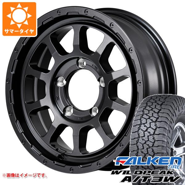 【タイヤ交換対象】5本セット スズキ ジムニーシエラ JB74W用 サマータイヤ ファルケン ワイルドピーク A/T3W 235/70R16 109T XL ナイトロパワー M10 パーシング バレルブラックエディション 6.0-16 タイヤホイール5本セット|タイヤ1番