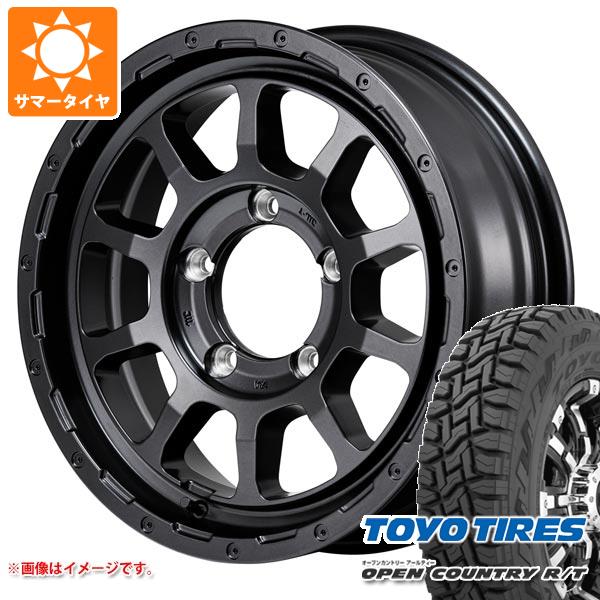 【タイヤ交換対象】スズキ ジムニーノマド JC74W用 サマータイヤ トーヨー オープンカントリー R/T 235/70R16 106Q ホワイトレター ナイトロパワー M10 パーシング バレルブラックエディション 6.0-16 タイヤホイール4本セット