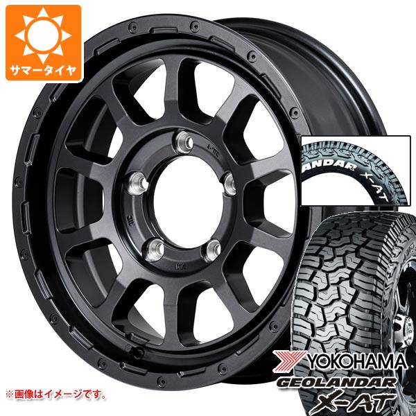 【タイヤ交換対象】5本セット スズキ ジムニーシエラ JB74W用 2026年製 サマータイヤ ヨコハマ ジオランダー X-AT G016 225/70R16 103S ホワイトレター ナイトロパワー M10 パーシング バレルブラックエディション 6.0-16 タイヤホイール5本セット|タイヤ1番