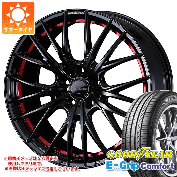 【タイヤ交換対象】サマータイヤ 155/55R14 69V グッドイヤー エフィシエントグリップコンフォート ノヴァリス ローグ QR 4.5-14 タイヤホイール4本セット 54,720円