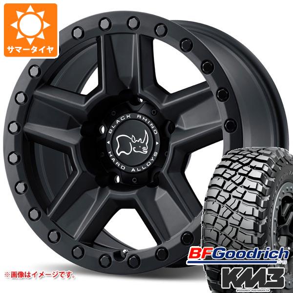 【タイヤ交換対象】ハイラックスサーフ215系用 サマータイヤ BFグッドリッチ マッドテレーンT/A KM3 LT265/65R17 120/117Q ブラックライノ ラヴィーン 8.5-17 タイヤホイール4本セット|タイヤ1番