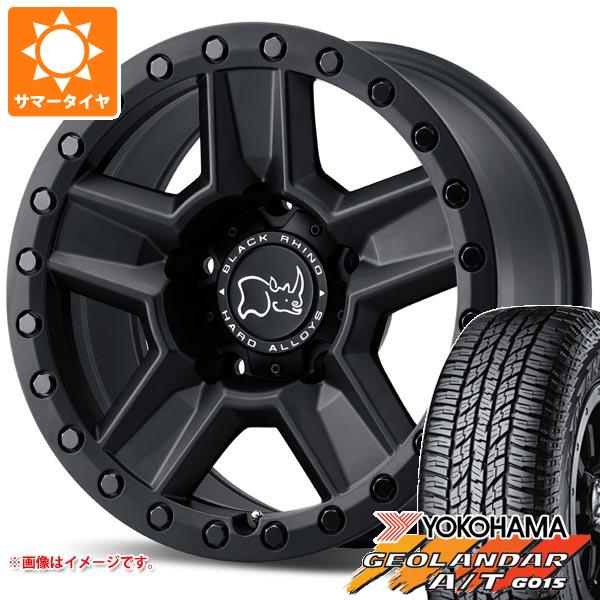 【タイヤ交換対象】5本セット FJクルーザー 10系用 サマータイヤ ヨコハマ ジオランダー A/T G015 P285/70R17 117T アウトラインホワイトレター ブラックライノ ラヴィーン 8.5-17 タイヤホイール5本セット｜タイヤ１番