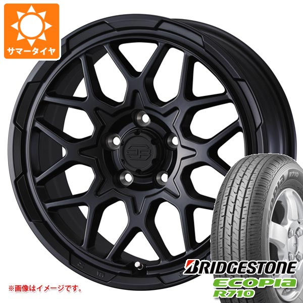 【タイヤ交換対象】トヨタ タウンエース バン 400系前期用 サマータイヤ ブリヂストン エコピア R710 175/80R14 99/98N スタットベルク2 5.0-14 タイヤホイール4本セット|タイヤ1番