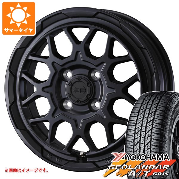 【タイヤ交換対象】スズキ キャリイ DA16T用 2026年製 サマータイヤ ヨコハマ ジオランダー A/T G015 165/60R15 77H ブラックレター スタットベルク2 4.5-15 タイヤホイール4本セット