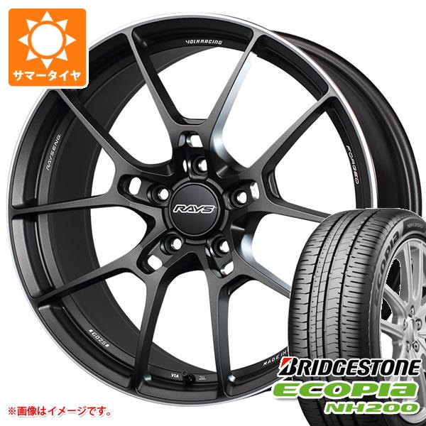 【タイヤ交換対象】サマータイヤ 195/50R16 84V ブリヂストン エコピア NH200 レイズ ボルクレーシング G025 7.0-16 タイヤホイール4本セット