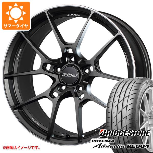 【タイヤ交換対象】サマータイヤ 205/55R16 91W ブリヂストン ポテンザ アドレナリン RE004 レイズ ボルクレーシング G025 7.0-16 タイヤホイール4本セット