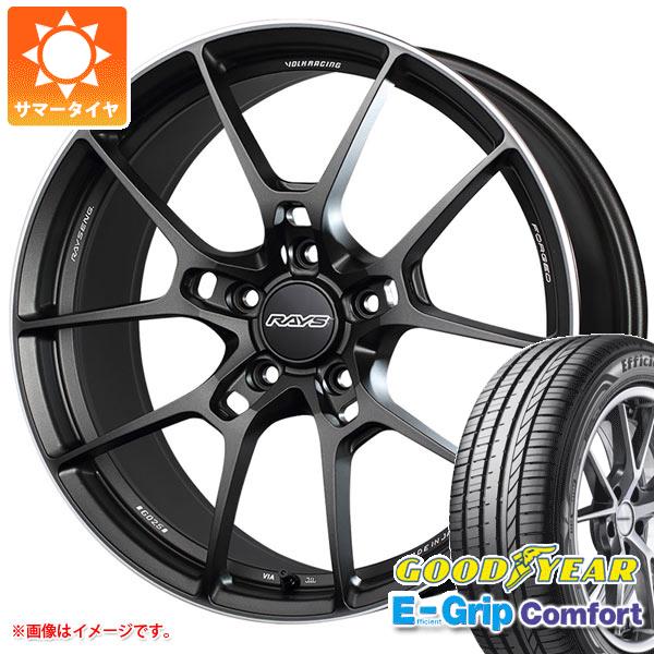 【タイヤ交換対象】サマータイヤ 225/40R19 93W XL グッドイヤー エフィシエントグリップコンフォート レイズ ボルクレーシング G025 8.0-19 タイヤホイール4本セット