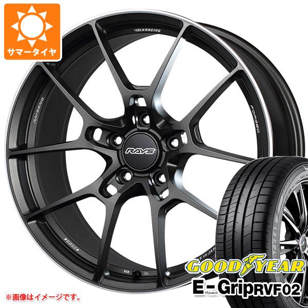 【タイヤ交換対象】サマータイヤ 225/45R18 95W XL グッドイヤー エフィシエントグリップ RVF02 レイズ ボルクレーシング G025 8.0-18 タイヤホイール4本セット