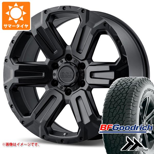 【タイヤ交換対象】ランドクルーザー300用 サマータイヤ BFグッドリッチ トレールテレーンT/A 275/55R20 113T アウトラインホワイトレター ブラックライノ ワナカ 9.0-20 タイヤホイール4本セット｜タイヤ１番