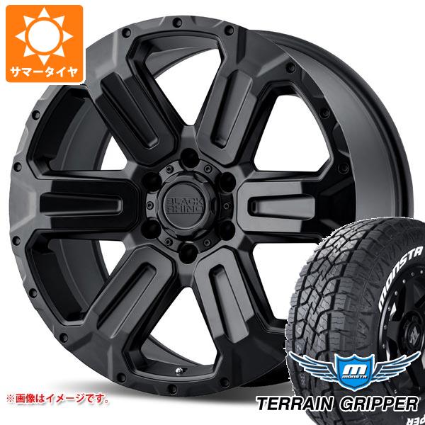 【タイヤ交換対象】ランドクルーザー300用 サマータイヤ モンスタ テレーングリッパー LT275/55R20 120/117Q ホワイトレター ブラックライノ ワナカ 9.0-20 タイヤホイール4本セット