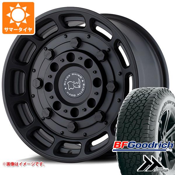 【タイヤ交換対象】ランドクルーザー プラド 150系用 サマータイヤ BFグッドリッチ トレールテレーンT/A 265/65R17 112T アウトラインホワイトレター ブラックライノ ウォートホッグ 8.5-17 タイヤホイール4本セット