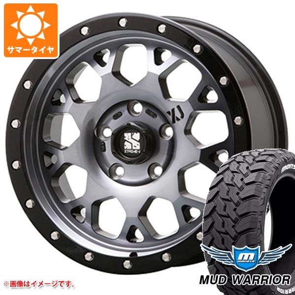 【タイヤ交換対象】アウトランダー GF/GG系用 サマータイヤ モンスタ マッドウォーリアー LT215/70R16 107/105Q ホワイトレター MLJ エクストリームJ XJ04 7.0-16 タイヤホイール4本セット