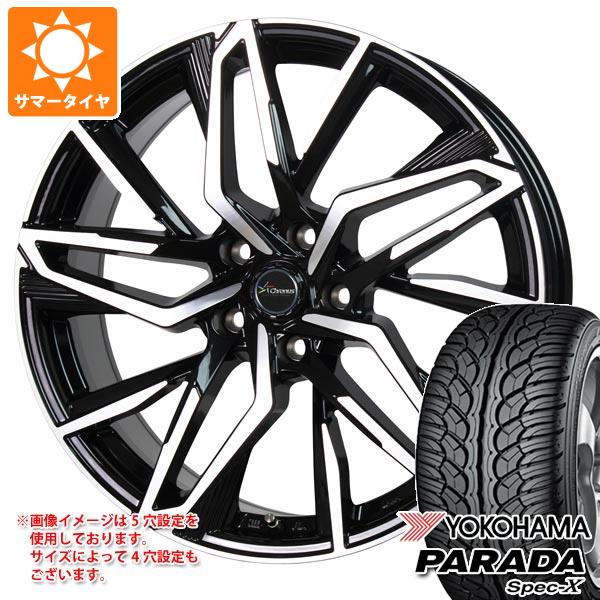 【タイヤ交換対象】サマータイヤ 235/35R20 92W XL ヨコハマ パラダ スペック-X PA02 クロノス CH-112 8.0-20 タイヤホイール4本セット