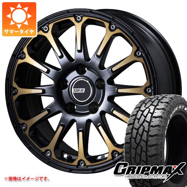 【タイヤ交換対象】ニッサン T31エクストレイル用 サマータイヤ グリップマックス マッドレイジ R/T MAX 215/65R16C 109/107Q ホワイトレター SSR ディバイド FT 7.0-16 タイヤホイール4本セット