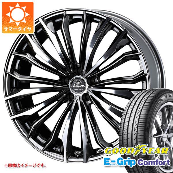 【タイヤ交換対象】サマータイヤ 215/35R19 85W XL グッドイヤー エフィシエントグリップコンフォート クレンツェ フェルゼン 358エボ 8.0-19 タイヤホイール4本セット