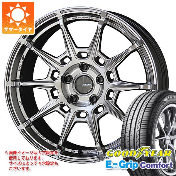 【タイヤ交換対象】サマータイヤ 215/40R18 89W XL グッドイヤー エフィシエントグリップコンフォート ガレルナ レフィーノ 8.0-18 タイヤホイール4本セット