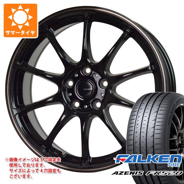 【タイヤ交換対象】サマータイヤ 225/50R17 98Y XL ファルケン アゼニス FK520L ジースピード P-07 7.0-17 タイヤホイール4本セット