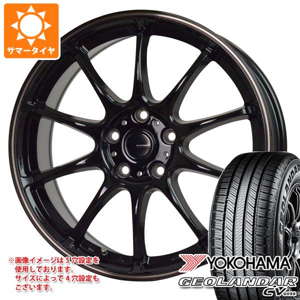 【タイヤ交換対象】サマータイヤ 195/65R16 92H ヨコハマ ジオランダー CV G058 ジースピード P-07 6.0-16 タイヤホイール4本セット