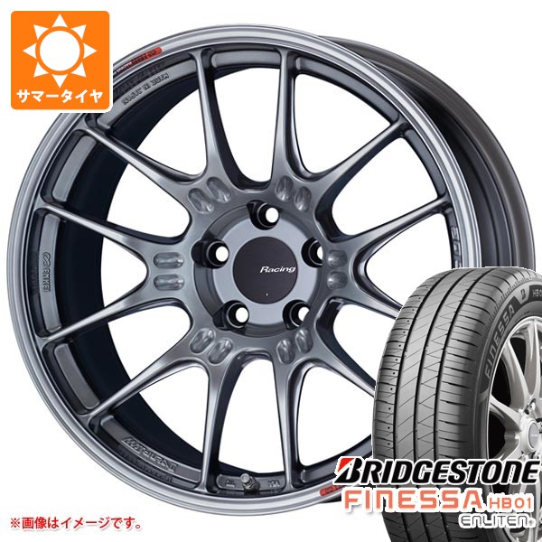 【タイヤ交換対象】サマータイヤ 225/55R18 102V XL ブリヂストン フィネッサ HB01 エンケイ レーシング GTC02 7.5-18 タイヤホイール4本セット