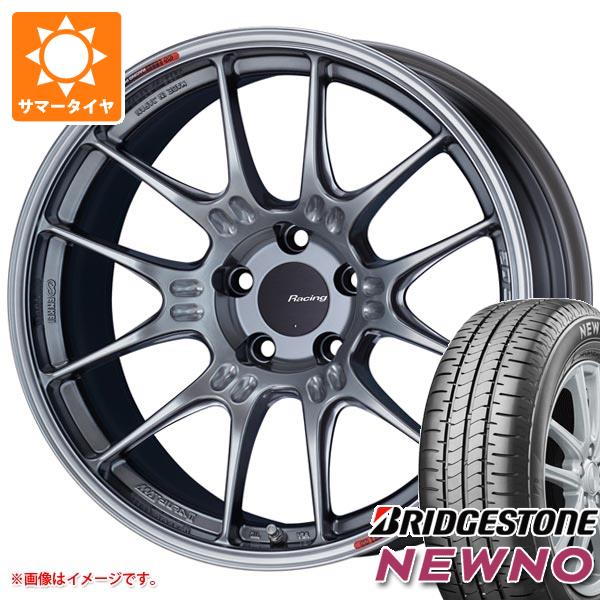 【タイヤ交換対象】サマータイヤ 215/45R17 91W XL ブリヂストン ニューノ エンケイ レーシング GTC02 7.5-17 タイヤホイール4本セット