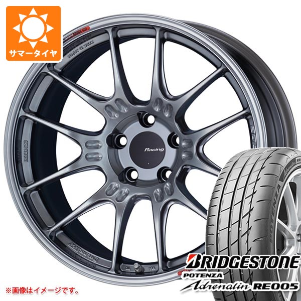 【タイヤ交換対象】サマータイヤ 215/45R18 93Y XL ブリヂストン ポテンザ アドレナリン RE005 エンケイ レーシング GTC02 7.5-18 タイヤホイール4本セット|タイヤ1番