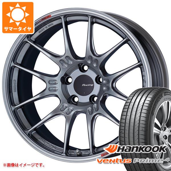 【タイヤ交換対象】サマータイヤ 215/45R17 91W XL ハンコック ベンタス プライム4 K135 エンケイ レーシング GTC02 7.5-17 タイヤホイール4本セット