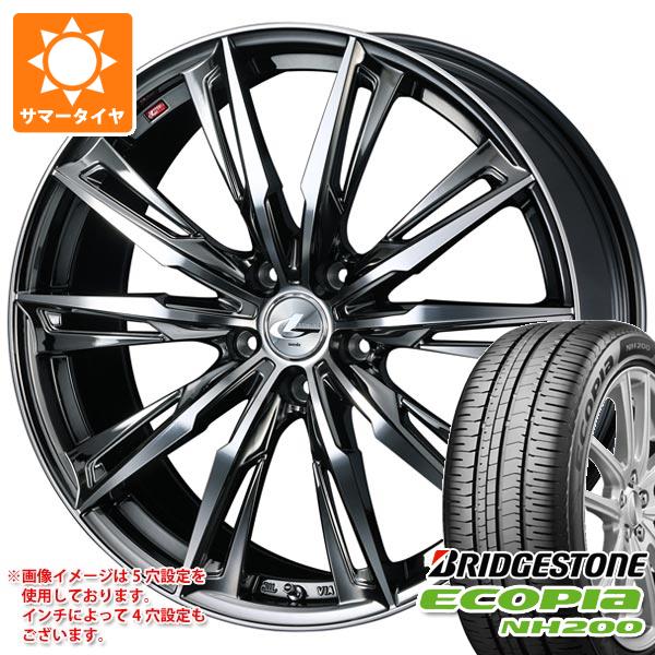 【タイヤ交換対象】サマータイヤ 215/55R17 94V ブリヂストン エコピア NH200 レオニス GX 7.0-17 タイヤホイール4本セット