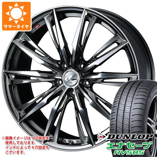 【タイヤ交換対象】サマータイヤ 245/40R19 98W XL ダンロップ エナセーブ RV505 レオニス GX 8.0-19 タイヤホイール4本セット