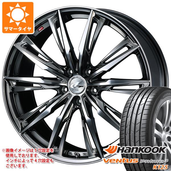 【タイヤ交換対象】サマータイヤ 155/55R14 69V ハンコック ベンタス プライム3 K125 レオニス GX 4.5-14 タイヤホイール4本セット｜タイヤ１番