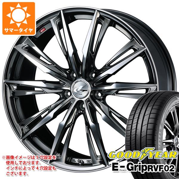 【タイヤ交換対象】サマータイヤ 245/45R20 103W XL グッドイヤー エフィシエントグリップ RVF02 レオニス GX 8.5-20 タイヤホイール4本セット|タイヤ1番