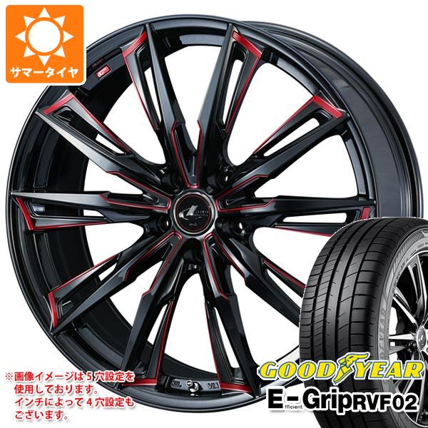 【タイヤ交換対象】サマータイヤ 225/45R18 95W XL グッドイヤー エフィシエントグリップ RVF02 レオニス GX 7.0-18 タイヤホイール4本セット|タイヤ1番