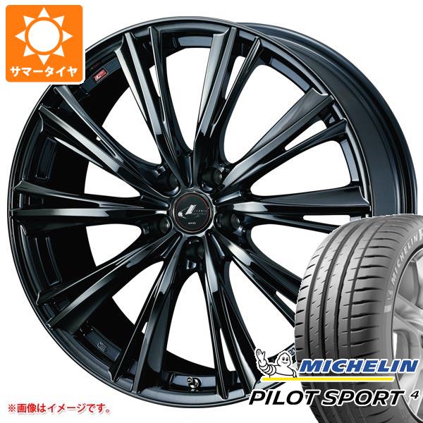 【タイヤ交換対象】サマータイヤ 235/45R18 (98Y) XL ミシュラン パイロットスポーツ4 レオニス WX 8.0-18 タイヤホイール4本セット｜タイヤ１番