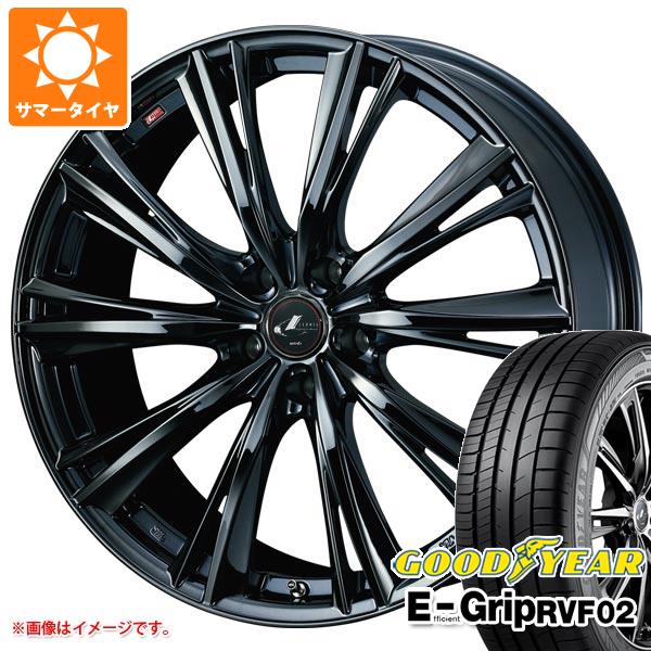 【タイヤ交換対象】サマータイヤ 225/55R17 101V XL グッドイヤー エフィシエントグリップ RVF02 レオニス WX 7.0-17 タイヤホイール4本セット|タイヤ1番