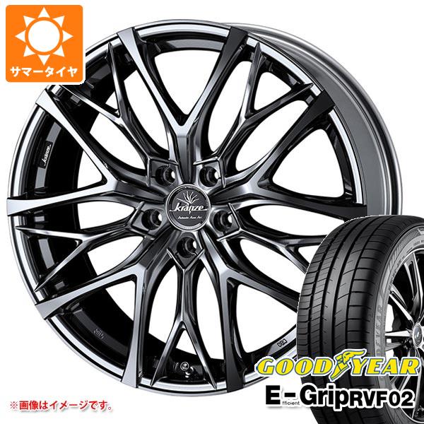 【タイヤ交換対象】サマータイヤ 245/40R19 98W XL グッドイヤー エフィシエントグリップ RVF02 クレンツェ ウィーバル 100エボ 8.0-19 タイヤホイール4本セット