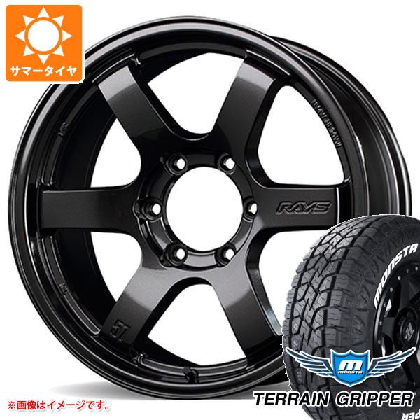 【タイヤ交換対象】ハイラックス 120系用 サマータイヤ モンスタ テレーングリッパー 265/60R18 114T XL ホワイトレター レイズ グラムライツ 57DR-X 8.0-18 タイヤホイール4本セット|タイヤ1番
