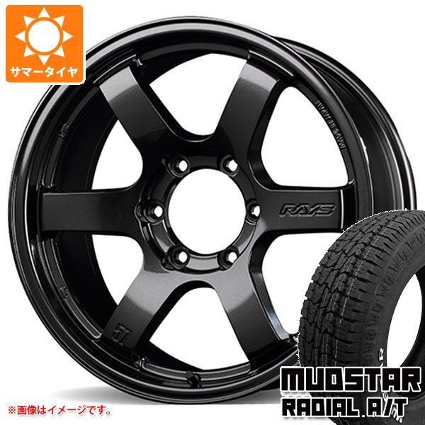 【タイヤ交換対象】ハイエース 200系用 サマータイヤ マッドスター ラジアル A/T 215/65R16C 109/107L ホワイトレター レイズ グラムライツ 57DR-X 6.5-16 タイヤホイール4本セット