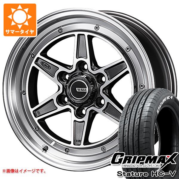 【タイヤ交換対象】ハイエース 200系用 サマータイヤ グリップマックス スタチャー HC-V 225/50R18C 107/105H ホワイトレター SSR ディバイド MK-6 8.0-18 タイヤホイール4本セット