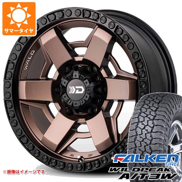 【タイヤ交換対象】ランドクルーザー プラド 150系用 サマータイヤ ファルケン ワイルドピーク A/T3W LT265/70R17 121/118R ヴァルド デザートライン DS001 8.0-17 タイヤホイール4本セット｜タイヤ１番