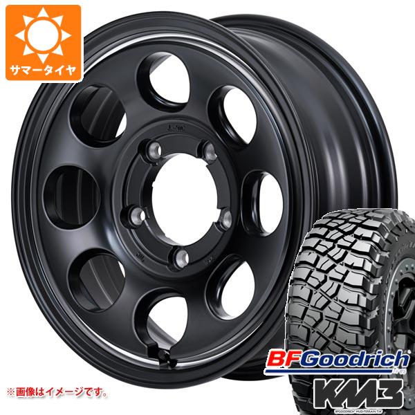 【タイヤ交換対象】スズキ ジムニーノマド JC74W用 サマータイヤ BFグッドリッチ マッドテレーンT/A KM3 LT225/75R16 115/112Q ガルシア パーム8 6.0-16 タイヤホイール4本セット
