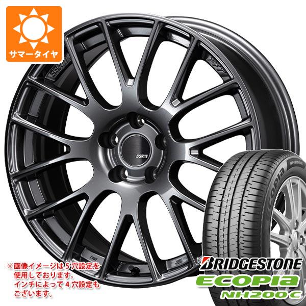 【タイヤ交換対象】2026年製 サマータイヤ 165/55R15 75V ブリヂストン エコピア NH200C SSR GTV04 5.0-15 タイヤホイール4本セット