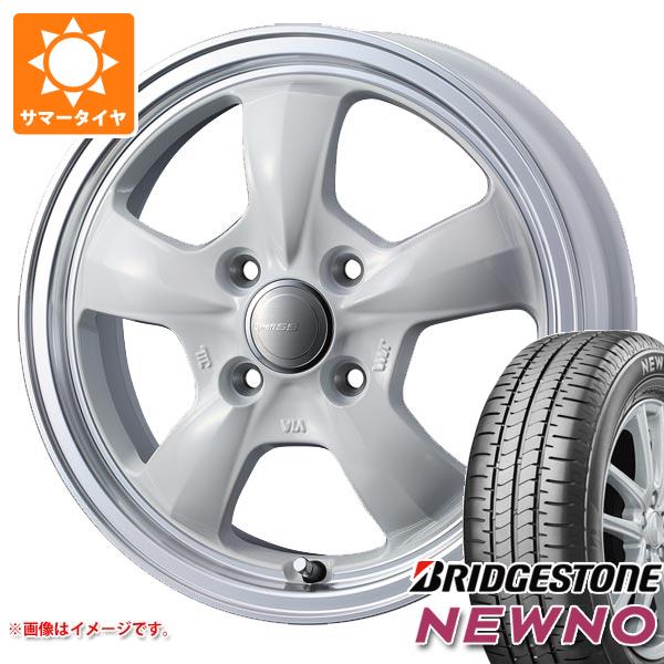 【タイヤ交換対象】サマータイヤ 165/60R15 77H ブリヂストン ニューノ グラフト 5S あげ軽 4.5-15 タイヤホイール4本セット|タイヤ1番