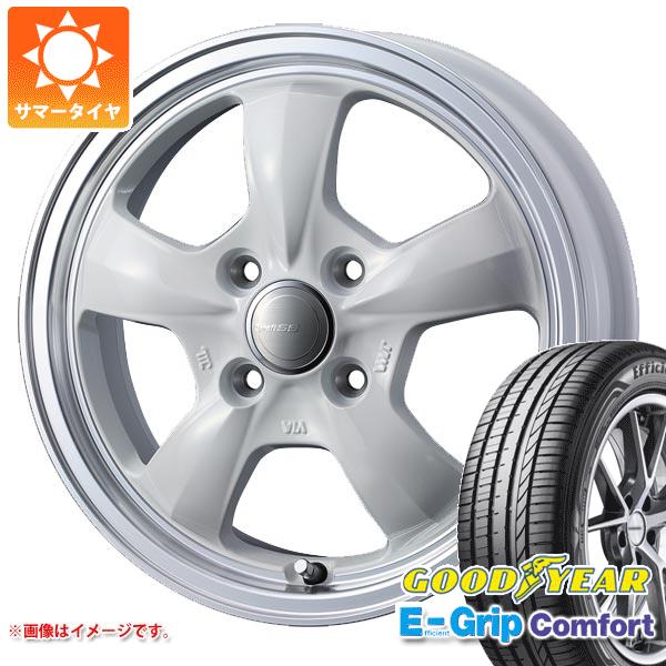 【タイヤ交換対象】サマータイヤ 165/55R14 72V グッドイヤー エフィシエントグリップコンフォート グラフト 5S 4.5-14 タイヤホイール4本セット